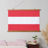 Wandtapijt met vlag van Oostenrijk Hangend Wandkleed (Slaapkamer)