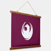 Wandtapijt met vlag van Phoenix, Arizona Hangend Wandkleed (Gebogen)