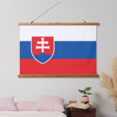 Wandtapijt met vlag van Slowakije Hangend Wandkleed (Slaapkamer)