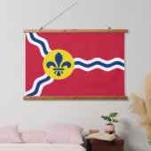 Wandtapijt met vlag van St. Louis, Missouri Hangend Wandkleed (Slaapkamer)