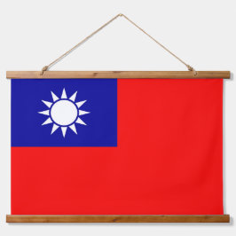 Wandtapijt met vlag van Taiwan Hangend Wandkleed