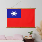Wandtapijt met vlag van Taiwan Hangend Wandkleed (Slaapkamer)