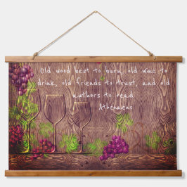 Wandtapijt met wijnofferte hangend wandkleed