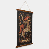 Wandtapijt Sagittarius Celestial Zodiac Art Hangend Wandkleed (Gebogen)