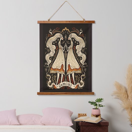 Wandtapijt Tweelingen Hemelse Zodiac Art Hangend Wandkleed (Slaapkamer)