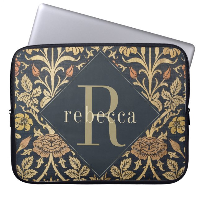 wandtapijt William Morris Monogram Laptop Sleeve (Voorkant)