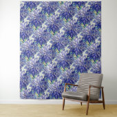 Wandtapijt Zeldzame Blauwe Dahlia Wandkleed (In situ)