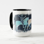 Wandtapijtscène - Het tapijt van Bayeux Mok (Voorkant links)