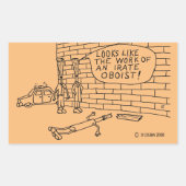 Wandtest Rechthoekige Sticker (Voorkant)