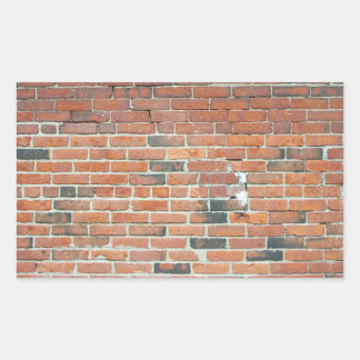  wandtextuur van rode bloedbrander rechthoekige sticker