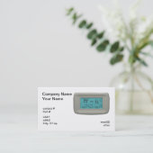 wandthermostaat op afkoelen visitekaartje (Staand voorkant)