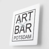 Wanduhr ARTBar by ART & Commerz Potsdam Vierkante Klok (Hoek)