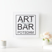 Wanduhr ARTBar by ART & Commerz Potsdam Vierkante Klok (Huis)