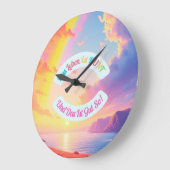 Wanduhr Das Leben ist Bunt! Grote Klok (Hoek)