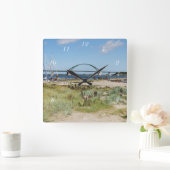Wanduhr Fehmarnsundbrücke und Fehmarnsund Vierkante Klok (Huis)