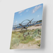 Wanduhr Fehmarnsundbrücke und Fehmarnsund Vierkante Klok (Hoek)