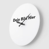 Wanduhr mit deinem Bild selbst gestalten Grote Klok (Hoek)