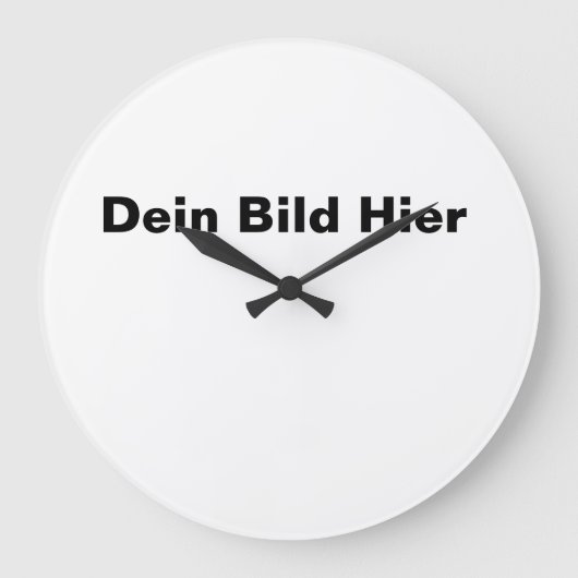 Wanduhr mit deinem Bild selbst gestalten Grote Klok (Voorkant)