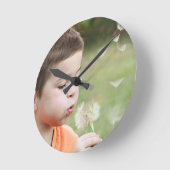 Wanduhr mit deinem eigenen Foto Ronde Klok (Hoek)