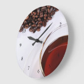 Wanduhr mit Kaffeebohnen Motiv 2 Grote Klok (Hoek)