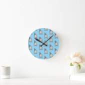 Wanduhr mit süßem Taubenmuster Ronde Klok (Huis)