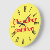 Wanduhr selber gestalten grote klok (Hoek)