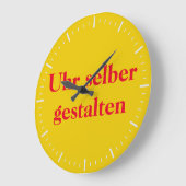 Wanduhr selber gestalten grote klok (Hoek)