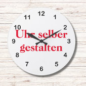 Wanduhr selber gestalten grote klok
