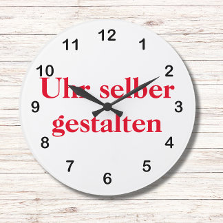 Wanduhr selber gestalten grote klok