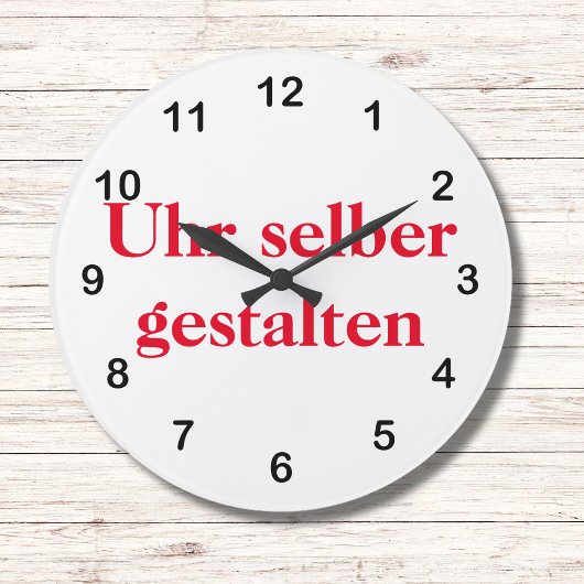 Wanduhr selber gestalten grote klok