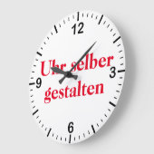 Wanduhr selber gestalten grote klok (Hoek)