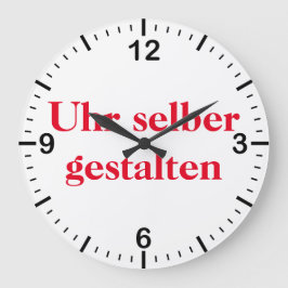 Wanduhr selber gestalten grote klok