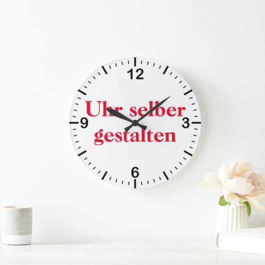 Wanduhr selber gestalten grote klok (Huis)