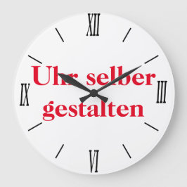 Wanduhr selber gestalten grote klok