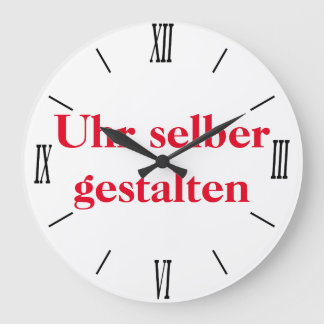 Wanduhr selber gestalten grote klok