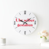 Wanduhr selber gestalten grote klok (Huis)