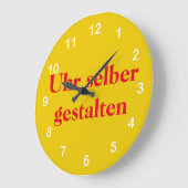 Wanduhr selber gestalten grote klok (Hoek)