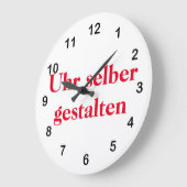 Wanduhr selber gestalten grote klok (Hoek)