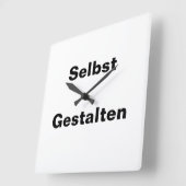 Wanduhr Selbst Gestalten - Vorlage Vierkante Klok (Hoek)