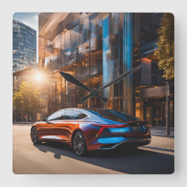 WANDUHREN VIERKANTE KLOK