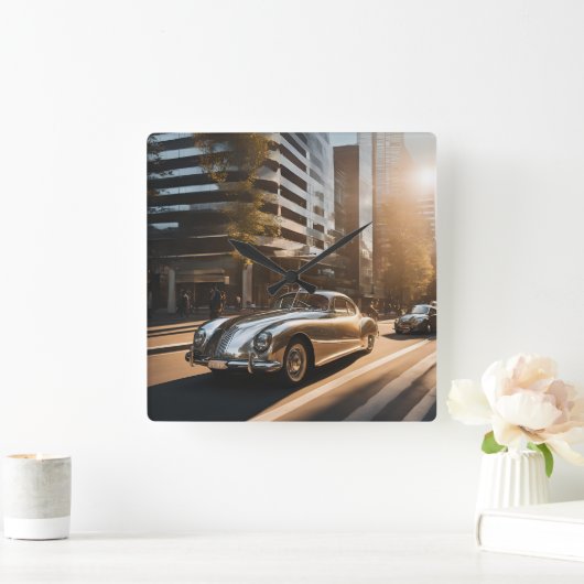 WANDUHREN VIERKANTE KLOK (Huis)