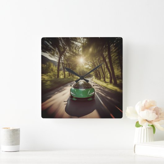 WANDUHREN VIERKANTE KLOK (Huis)