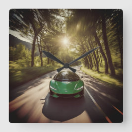 WANDUHREN VIERKANTE KLOK