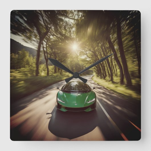 WANDUHREN VIERKANTE KLOK (Voorkant)