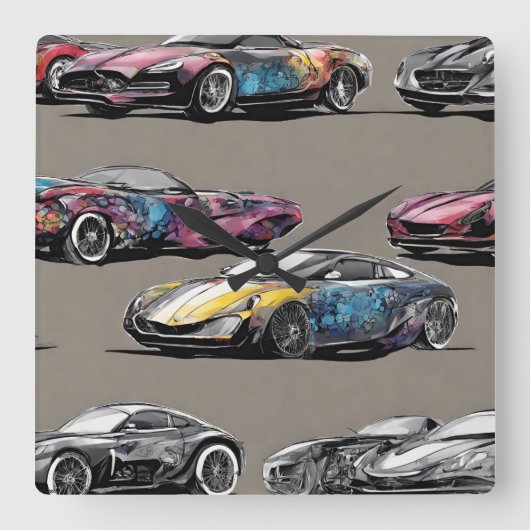 WANDUHREN VIERKANTE KLOK (Voorkant)