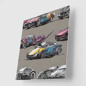 WANDUHREN VIERKANTE KLOK (Hoek)