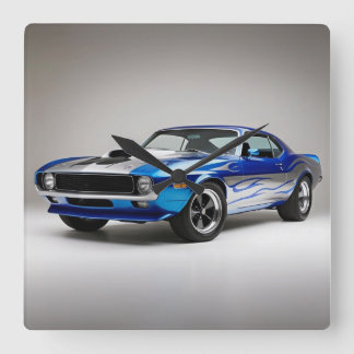 WANDUHREN VIERKANTE KLOK