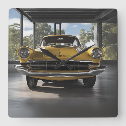 WANDUHREN VIERKANTE KLOK (Voorkant)