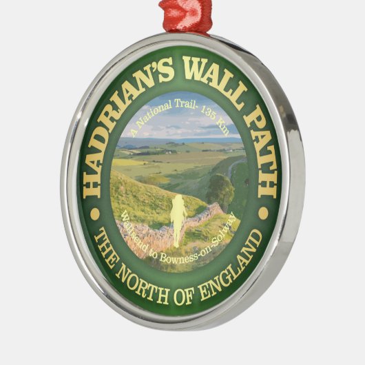 Wandwand van Hadrian Metalen Ornament (Links)