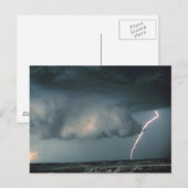 Wandwolk met blikseminslag briefkaart (Voorkant / Achterkant)